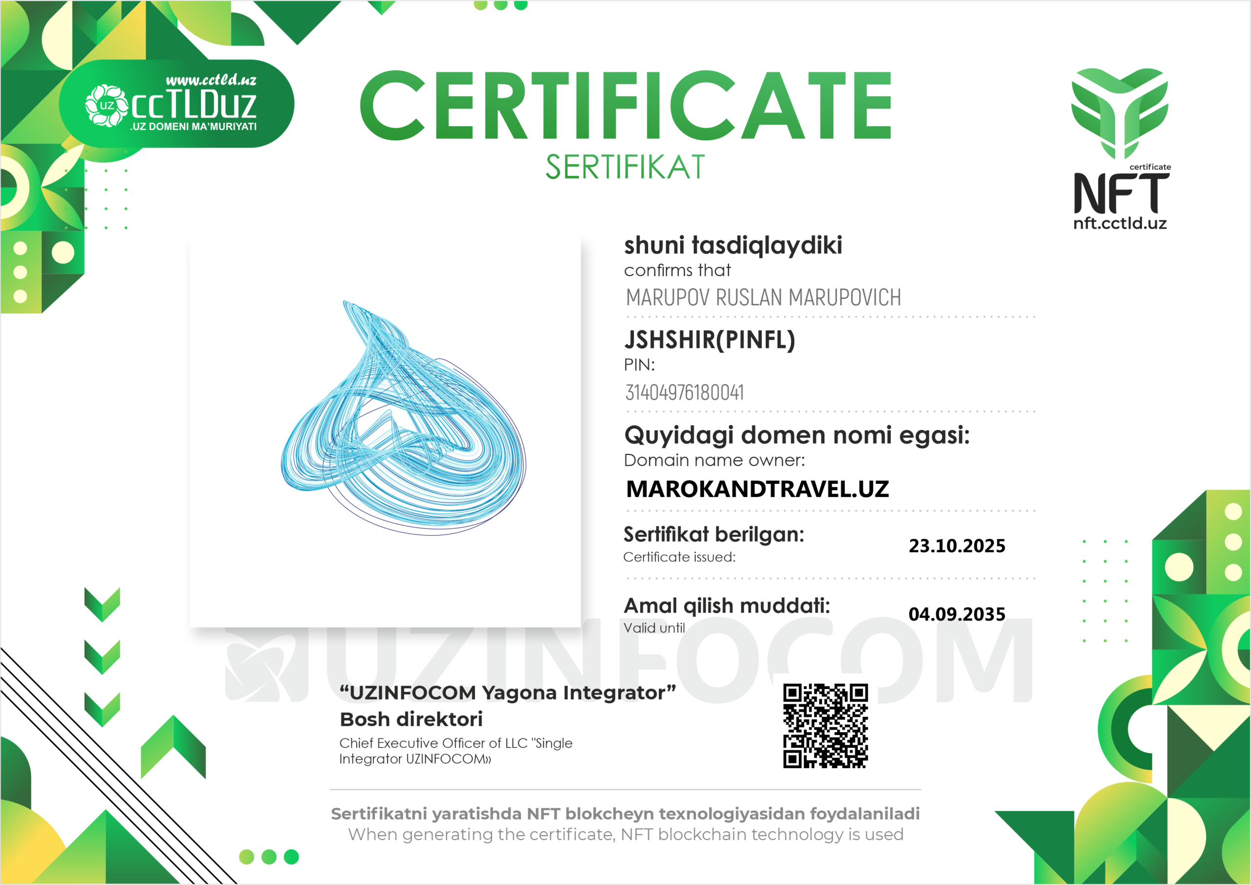 Лицензия Marokand Travel